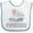 White and Blue, variant on Inktastic My Grandparents Loves Me to the Moon and Back Elephants Boys or Girls Baby Bib
