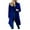 Blue, variant on Womens Fall Winter Wool Coats Double Midi Peacoat Trench Coats B, L