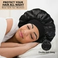 thumbnail image 6 of Yoyauz Satin Hat Sleep Hair Cap - Silk Hat, Suitable For Various Hairstyles, Equipped With Elastic Soft Band For Hair Care, 6 of 6