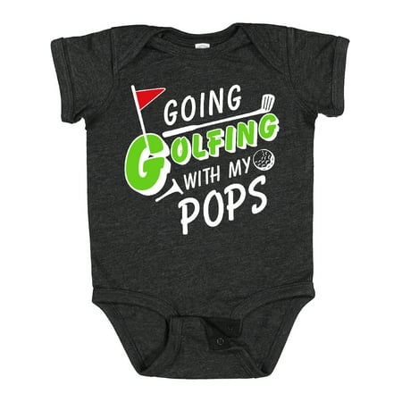 

Inktastic Going Golfing with My Pops- Kids Golf Gift Baby Boy or Baby Girl Bodysuit