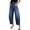 A Dark Blue, variant on DOKOTOO Women's Barrel Jeans Wide Leg Vintage Mid Rise Y2k Baggy Boyfriend Ankle Denim Pants Blue Size 10