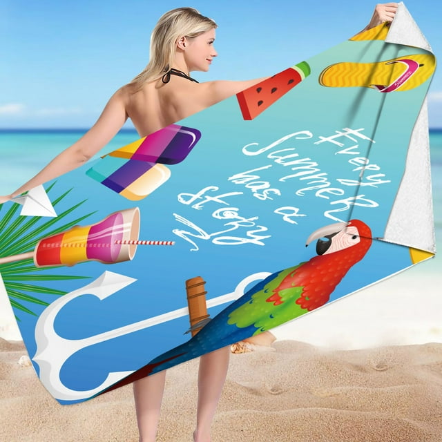 Offre Limitée Violete Serviette de Plage en Microfibre Ultra Légère Serviette de Bain Colorée Couverture de Plage Anti-Sable Serviette Polyvalente pour Voyage Piscine 30x60 Pouces