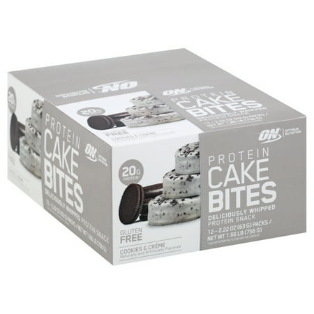 Optimum Nutrition Cake Bites, Cookies & Cream, 20g Protein, 12 Ct