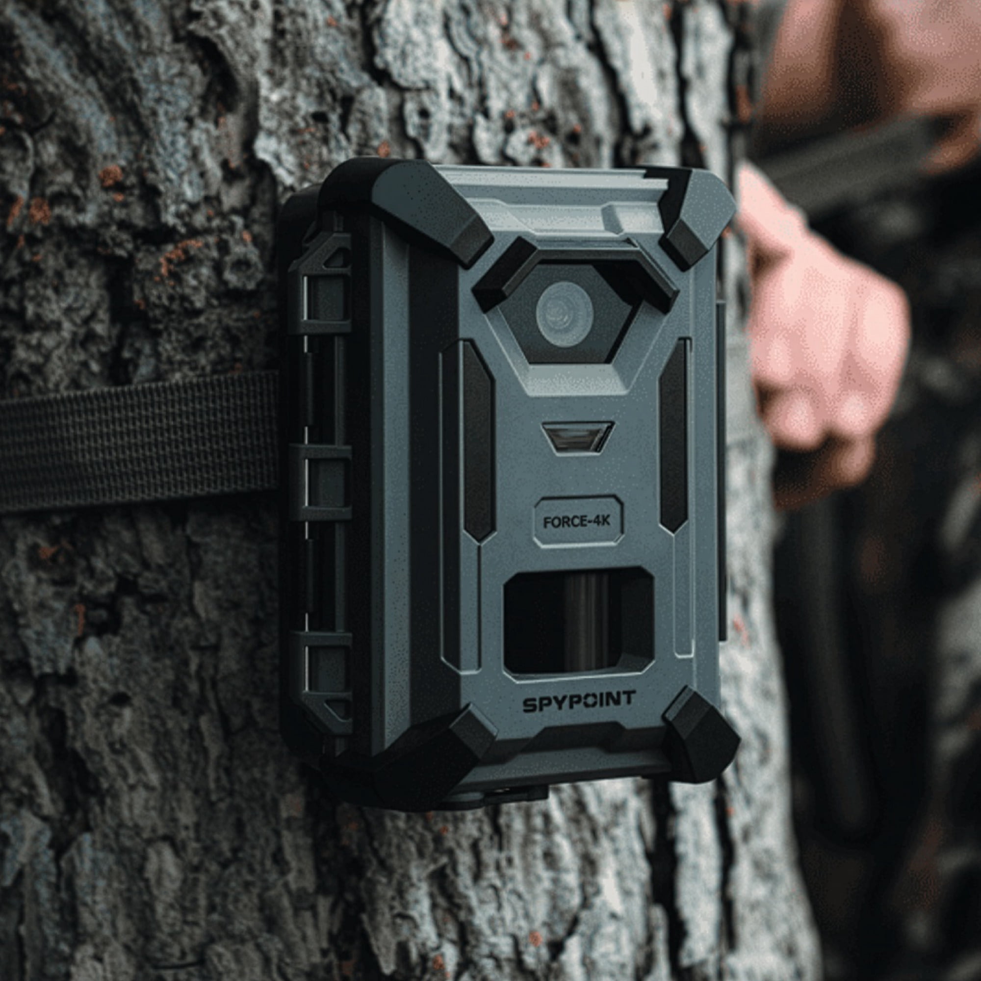 Spypoint FORCE-4K Trail Camera with 40MP for sharp photos, 4K Video Resolution, Color LCD Screen, 66-degrees FOV, and Rugged Exterior
