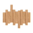 thumbnail image 4 of LPSSTORE Natural Wood Wall Mounted Coat Rack Coat Rack Wall Mount with 6 Flip down Hooks Behind The Door Storage No Drill Coat Hooks for Coats Bag Hat Umbrella, 4 of 4