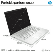 HP Laptop 14 inch, 16GB DDR4, 320GB Storage(64GB eMMC+256GB SD Card) Laptops Computer, Intel Quad-Core N4120 Processor, 1 Year Office 365, Webcam, HDMI, WiFi, USB-A&C, Win 11 S