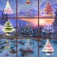 thumbnail image 4 of Christmas Wall Decals Christmas Tree Wall Stickers for Indoor Christmas Decorations Indoor Wall Stickers for Bedroom Christmas Indoor Decor Christmas Tree Decals Decor for Holiday Party, F, 4 of 8