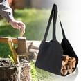 thumbnail image 3 of Portador De Madera Portador De Troncos Bolsa De Asas Camping Picnic Soporte Para Leña Almacenamiento Negro Sunnimix Estante portador de leña, 3 of 7