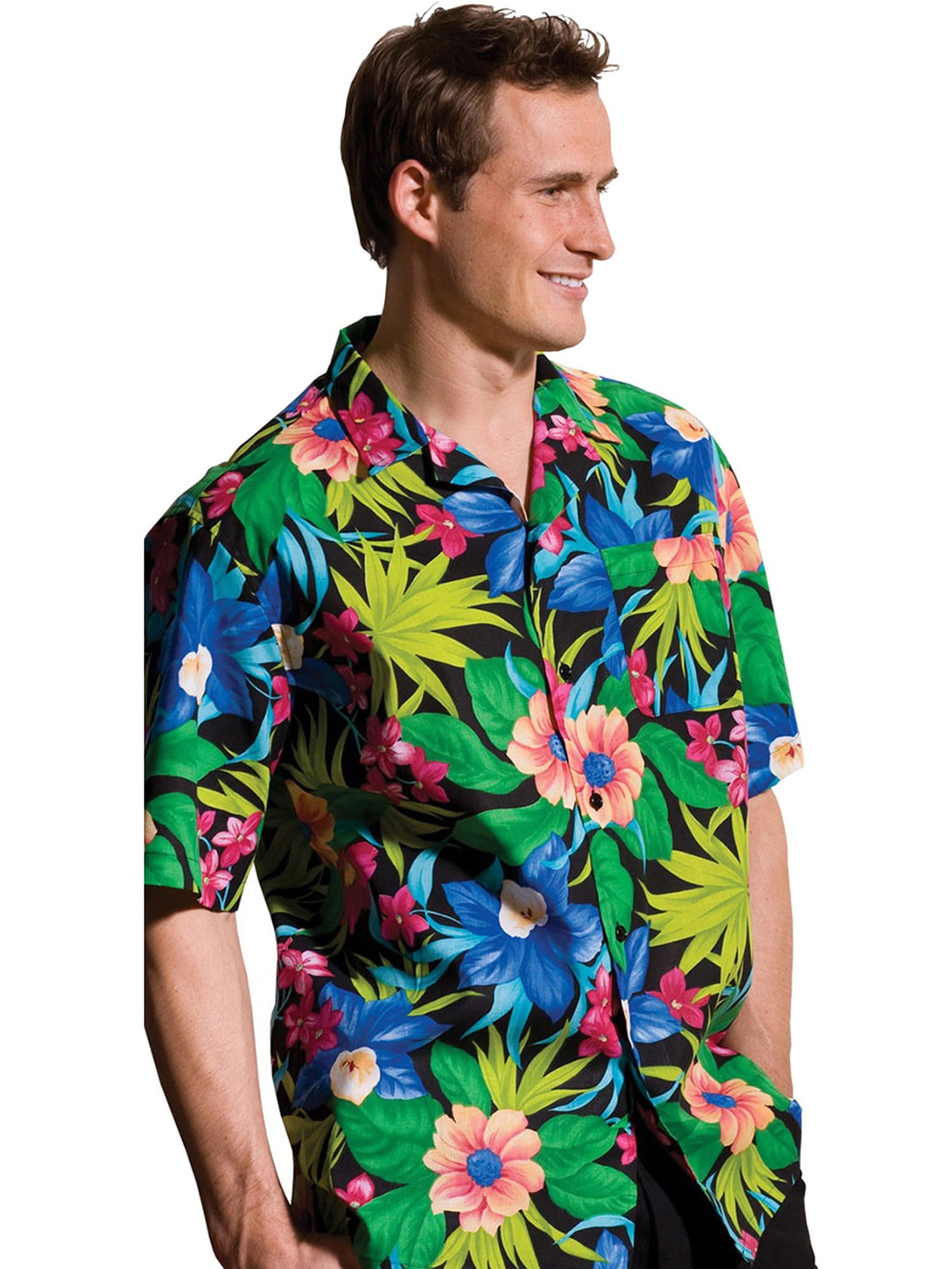 Edwards Garment Men's Tropical Print Camp Shirt