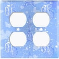 thumbnail image 3 of Metal Light Switch Plate Cover Romantic Paris  Eiffel Tower Bicycle Cupid Blue PRS018, 3 of 13