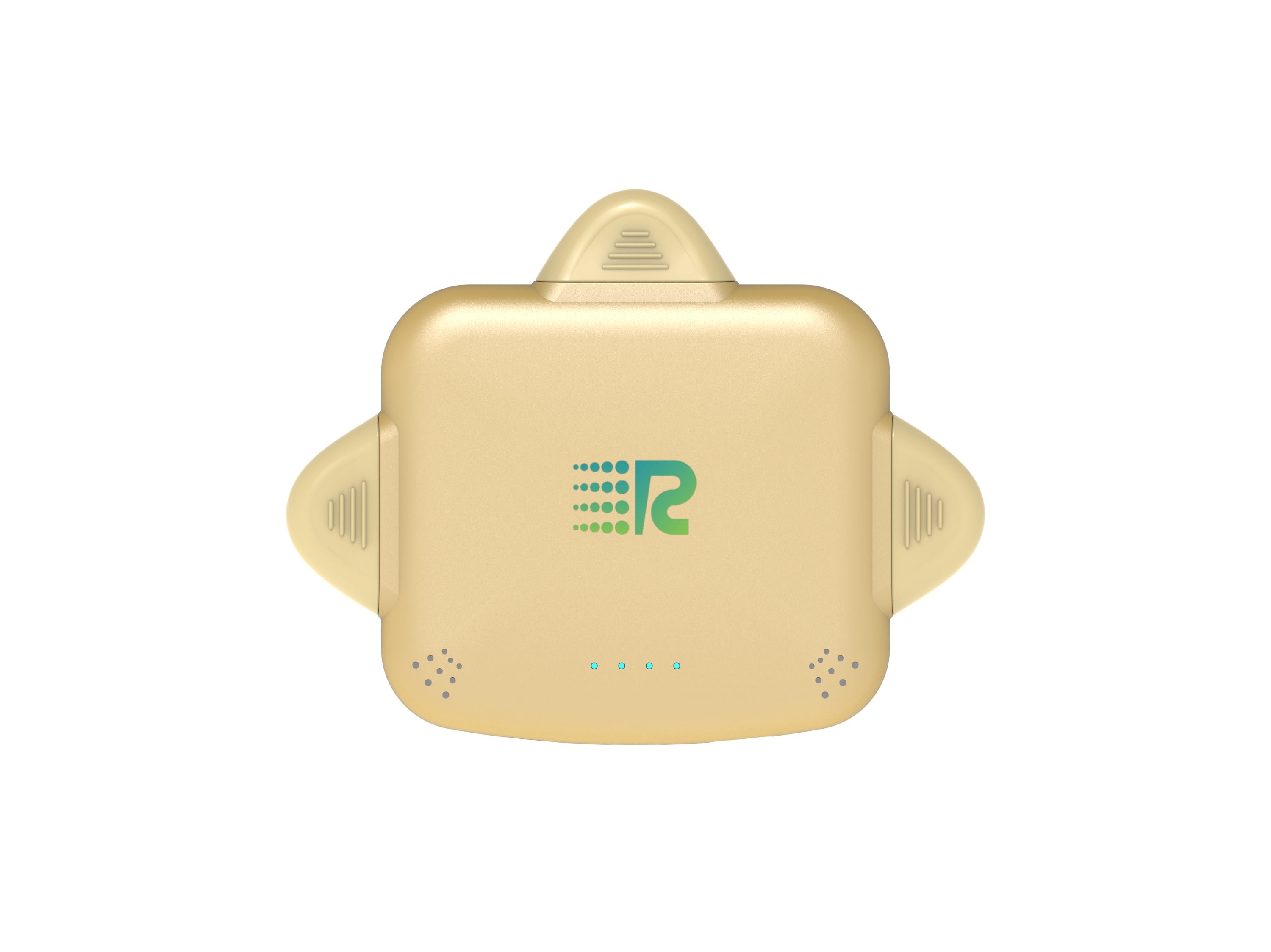 Rush Charge Universe 3 in 1 Portable Charger – 3300mah, 2.4A High-Speed Fast Charging Compatible with iPhone and Android Lightning, Type C, Micro-USB Charges 3 Devices at a Time Pre-Charged RC33 Gold