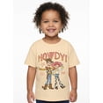 thumbnail image 2 of Toy Story Toddler Girls Howdy Sheriff Tee with Short Sleeves, Sizes 12M-5T, 2 of 7