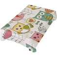 thumbnail image 2 of GZHJMY Cute Owls and Flowers Rectangle Tablecloth for Kitchen Dining Room Party Table Cover Home Decor 54"(W) x 72"(L), 2 of 7