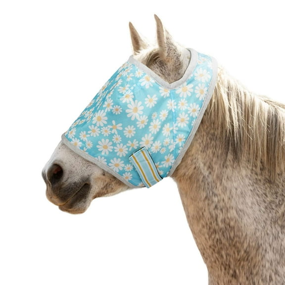 TuffRider Daisy Print Fly Mask Without Ears-Horse