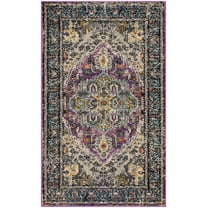 SAFAVIEH Monaco Durward Oriental Area Rug, Violet/Light Blue, 2' x 3'