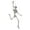 60cm movable frame, variant on Realistic Full Body Skeleton with Movable Joints Halloween Haunting House Props Terrifying Skull Decoration