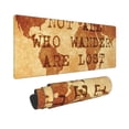 thumbnail image 2 of Disketp Gaming Mouse Pad Not All Those Who Wander Are Lost Pattern Large Mouse Mat Long Extended Desk Pad Non-Slip Rubber Mice Pads Stitched Edges Thin Pad (11.8x31.5 Inch), 2 of 9