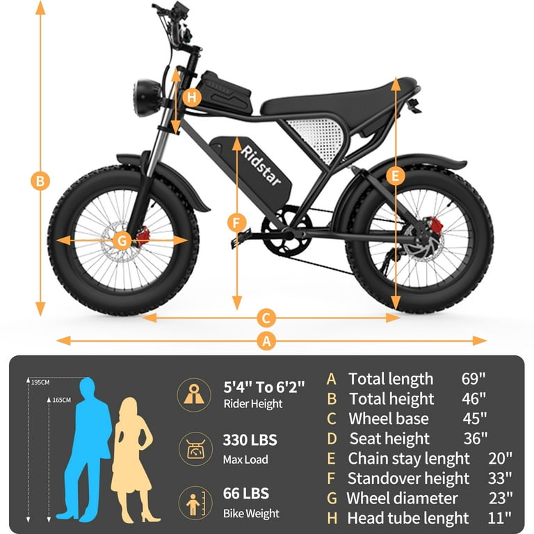 750W MTB Electric Mountain Bike, 48V 20Ah Removable Battery, 20