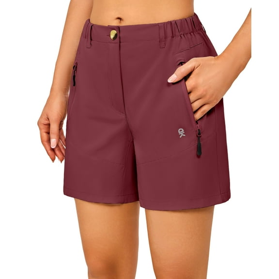 Little Donkey Andy Women's Quick Dry Lightweight Stretch Shorts Outdoor Short Active Hiking Red Size XS