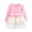 Pink, variant on Toddler Girls Tulle Patchwork Dress Long Sleeve Flower Bow Princess Party Dress 2T 3T (Blue,2-3 Years)