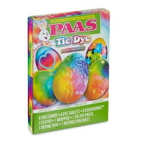 PAAS Egg Decorating and Dye Kit, Tie Dye, 1 Kit, Multi-Color