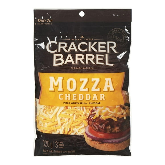 Cracker Barrel Shredded Cheese Mozzarella, 320g