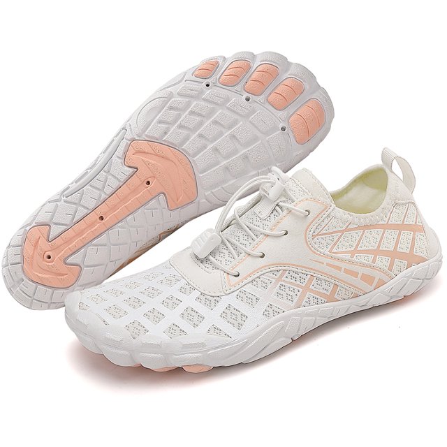 Zapatos Agua Secado Rápido Descalzo Aqua Calcetines Playa para Hombres Mujeres (37) Blanco