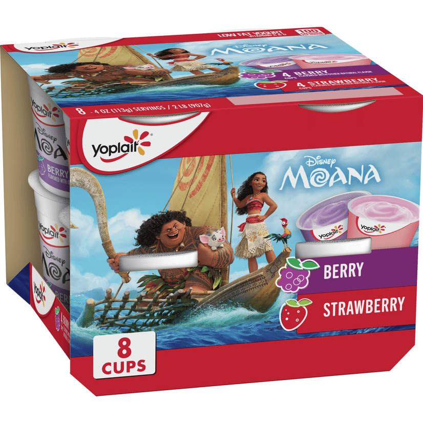 Yoplait Kids Yogurt Disney Princess Berry Strawberry Variety Pack 8