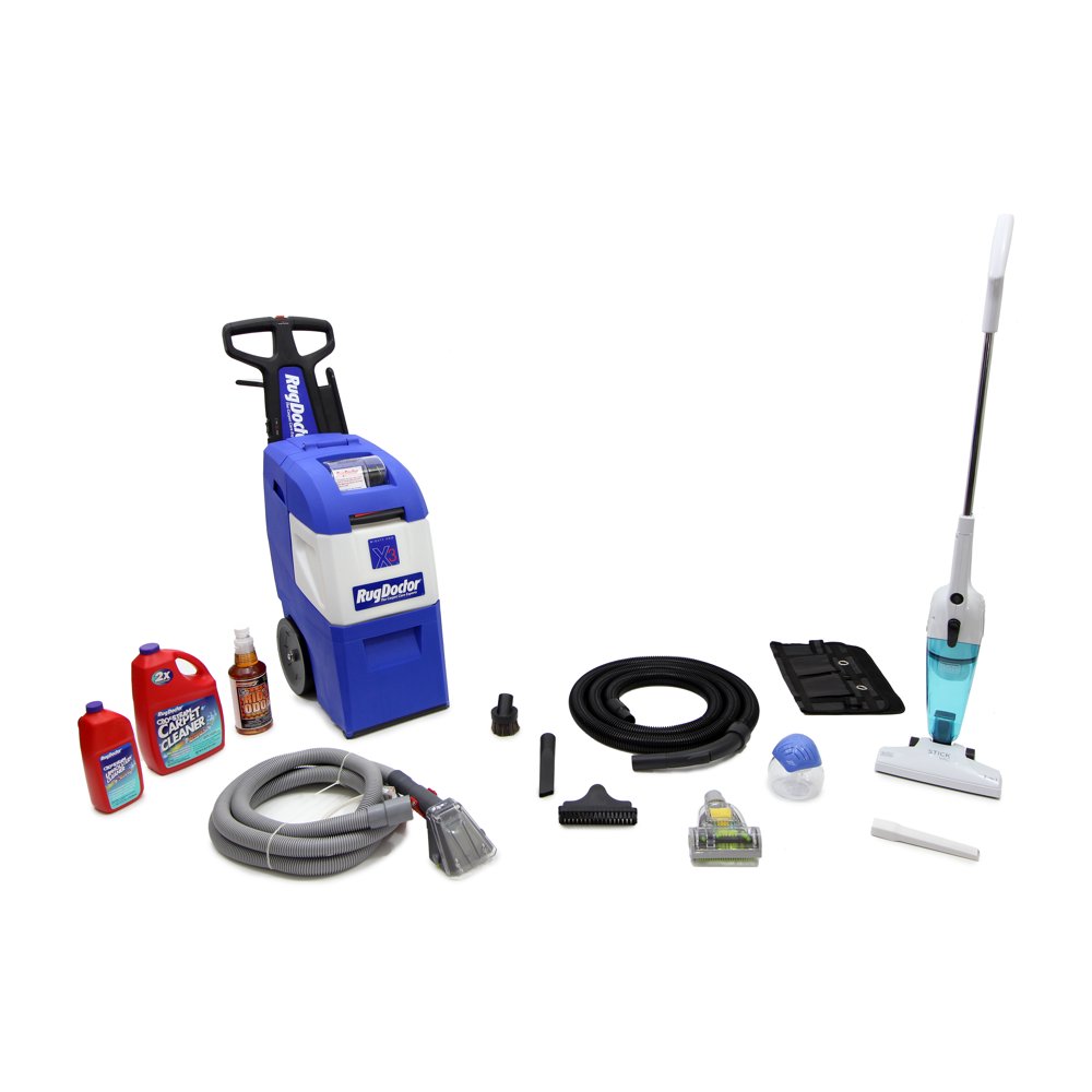 Rug Doctor X3 Carpet Shampooer With PreClean kit, purifier, Black