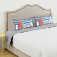 thumbnail image 3 of Yayeee Pillowcase King Size Set of 2 Satin Wrinkle Resistant Pillow Case, Red Sailboats, 3 of 7