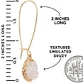 thumbnail image 4 of Humble Chic Opal Druzy Threaders - Boho Glitter Long Hoop Drop Earrings for Women, 4 of 10