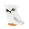 thumbnail image 2 of Simulation Owl with Black Eyes dan White Fake Plush Animal Home, 2 of 7