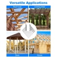 thumbnail image 2 of AOKLIT 50 Pack Hurricane Ties, 18-Gauge Heavy Duty Joist Hangers, Galvanized Rafter Hurricane Clips, Rafter Brackets Fit 2X Truss, 2 of 7