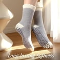 thumbnail image 2 of 5 Pairs Women's Fuzzy Socks with Non-Slip Grips, Soft Fluffy Slipper Ankle Socks for Winter Warmth, Home Sleep & Hospital Use, 2 of 7