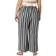 thumbnail image 4 of Pantalón De Salón De PierAncPaMujer, TalGrande, Estilo Boho Palazzo negro blanco gris 4X, 4 of 6