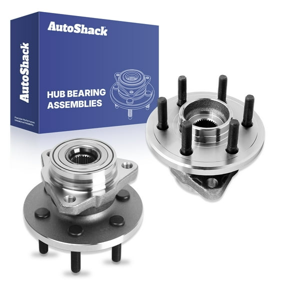 AutoShack Front Wheel Hub Bearing Assemblies without ABS| Replacement for 1997-2004 Dodge Dakota 1998-2003 Dodge Durango | 2-PC