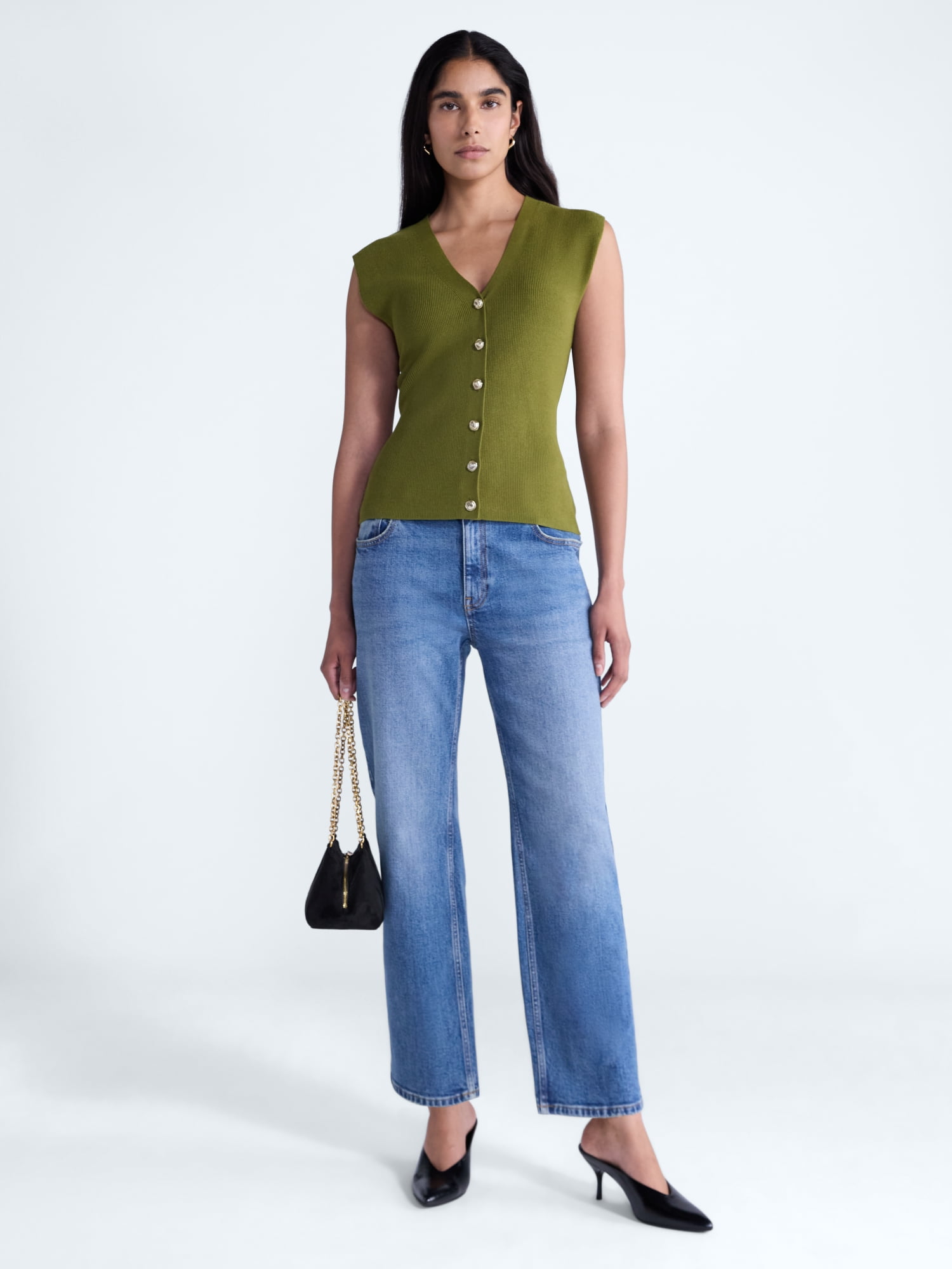 Scoop Women's V Neck Cardigan Sweater, Lightweight, Sizes XS-XXL