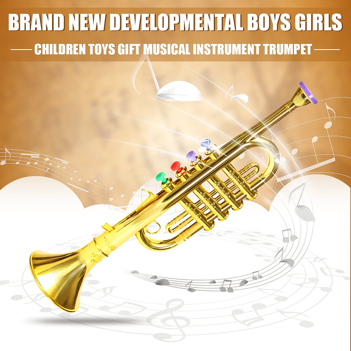tiny plastic trumpet