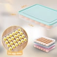 thumbnail image 2 of 2 Pack Egg Holder for Refrigerator,Happon Egg Containers with Lid,Large Plastic Egg Tray Carrier for Fridge Kitchen,Stackable Refrigerator Egg Holder Fits 24 Eggs, 2 of 7
