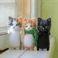 thumbnail image 3 of DIY Cat Wool Felt Unfinished Wool Felt Material Package Handmade Needle Felt Kit Ackage Kitty Fashion DIY Gift For Kids, 3 of 11