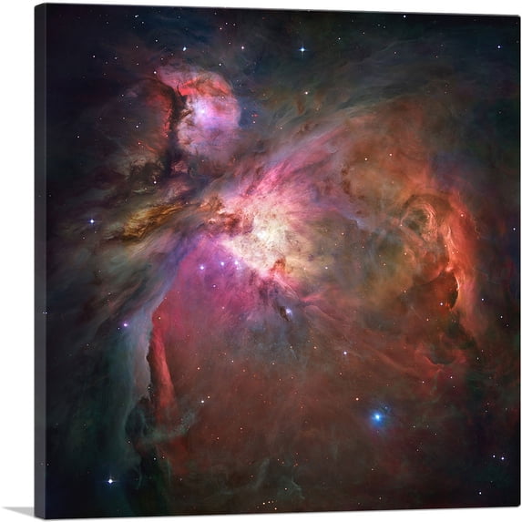 ARTCANVAS Orion Nebula Hubble Telescope NASA Canvas Art Print - Size: 36" x 36" (0.75" Deep)