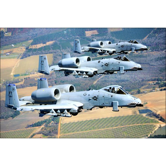 24"x36" Gallery Poster, 23d Wing A 10 Thunderbolt IIs 2010