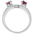 thumbnail image 2 of Pompeii 1/2ct Ruby Wrap Engagement Guard Ring 14K White Gold (,), 2 of 3