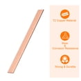 thumbnail image 4 of Uxcell 1Pack Copper Flat Bar, 5/64" Thickness x 1" Width x 10" Length Copper Bar Stock, 4 of 6
