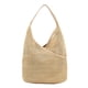 thumbnail image 2 of Bolsas de hombro tejidos Costura de PU Bolsas de playa de gran capacidad Bolsas de mano (Caqui) Ndcxsfigh Para Estrenar, 2 of 9
