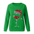 thumbnail image 4 of Frostluinai Christmas Sweatshirts for Women Funny Red Wine Glass Graphic Pullover Xmas Crewneck Long Sleeve Sweat Shirts Womens Gifts for Christmas, 4 of 4