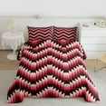 thumbnail image 2 of Homewish Modern Geometric Artistic Full Size Comforter Sets,Abstract Checkered Bedding Comforter Set,Pink Black Bedding Sets For Teens,Luxury Bedroom Decor Reversible,3-Piece, 2 of 8