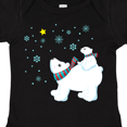thumbnail image 4 of Inktastic Christmas Polar Bear and Cub with a star Boys or Girls Baby Bodysuit, 4 of 5