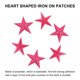 thumbnail image 4 of Pequeño 5Estrellas Termoadhesivos Parches Bordado Coser Parches Apliques Prenda Adornos para Ropa Reparación Mochila Zapatos Decoración Rosa Rojo Paquete de 30, 4 of 6