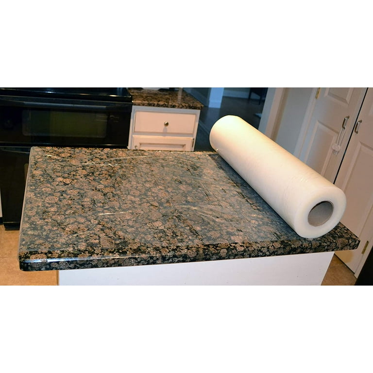 Countertop Protection Film, 30 inch x 600', Made in USA, Self Adhesive  Clear Countertop Protector, Clean Removal Surface Protection Film for  Kitchen